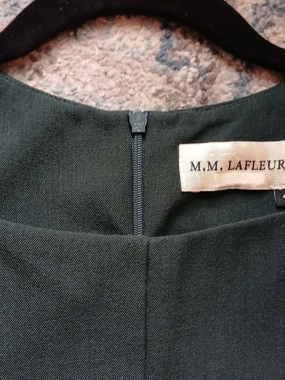MM Lafleur Forest Green Sheath Dress